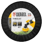Леска для триммера Denzel двухкомпонентная звезда, 2,0мм х 374м, на DIN катушке EXTRA CORD
