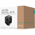 Устройство охлаждения(кулер) Deepcool AK700 Digital NYX Soc-AM5/AM4/1200/1700/1851 черный 4-pin 21-36dB Al+Cu LCD 280W 1252gr Ret (R-AK700-BKNNMN-GJD-1)