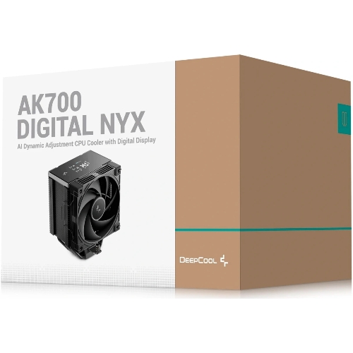 Устройство охлаждения(кулер) Deepcool AK700 Digital NYX Soc-AM5/AM4/1200/1700/1851 черный 4-pin 21-36dB Al+Cu LCD 280W 1252gr Ret (R-AK700-BKNNMN-GJD-1)