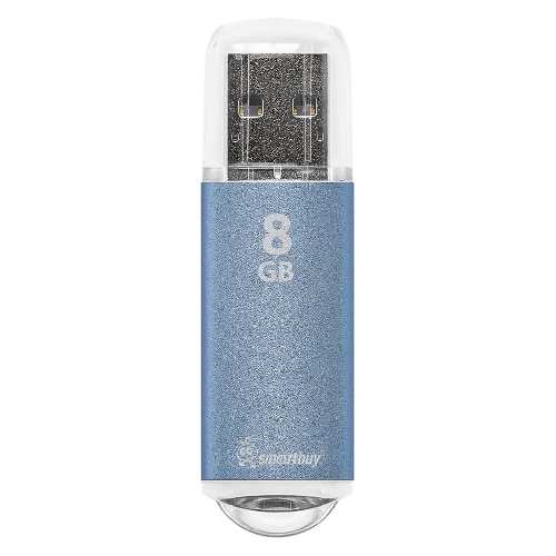 Флешка USB Smartbuy V-Cut Blue (SB8GBVC-B), 8Gb, USB 2.0, R/W 15/5, синий