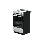 Плита электрическая De Luxe 5004.16э 010 серебристый, конфорок 4 шт, духовка 46 л, гриль, 50 см x 85 см x 50 см