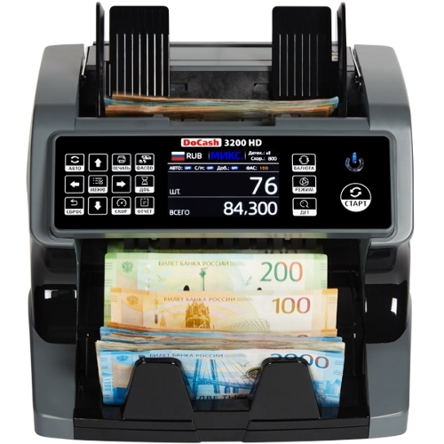 Счетчик банкнот DoCash 3200 HD автоматический мультивалюта