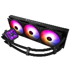 Водяное охлаждение для процессора Thermalright Frozen Warframe Pro 360 черный ARGb (360мм, черный, ARGb/Fans: 3x120мм, 70.84CFM, 29.8dBA, 2000RPM/Pump height 60мм, 23dBA, 3000RPM, Rad thickness 27mm/S: 1200, 1700, 1851, 2011, 2066, 115X, AM4, AM5)