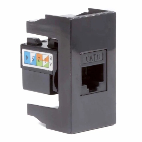 Розетка DKC RJ-45 кат. 6, Viva,1 мод., черный