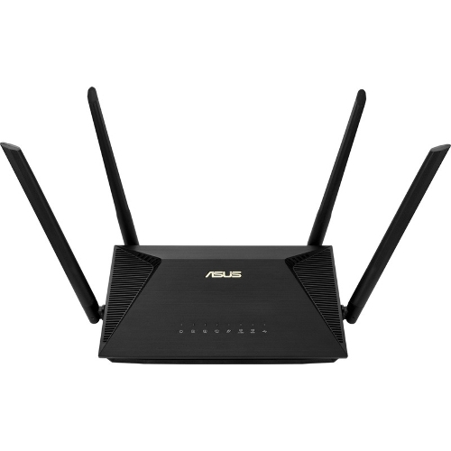 Роутер ASUS RT-AX53U 802.11b/g/n/ac/ax, до 574 + 1201 Mbps, 2,4 + 5 гГц, 4 антенны, USB