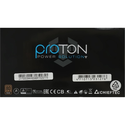 Блок питания Chieftec BDF-600S, 600Вт, 80 PLUS Bronze, 120мм, черный