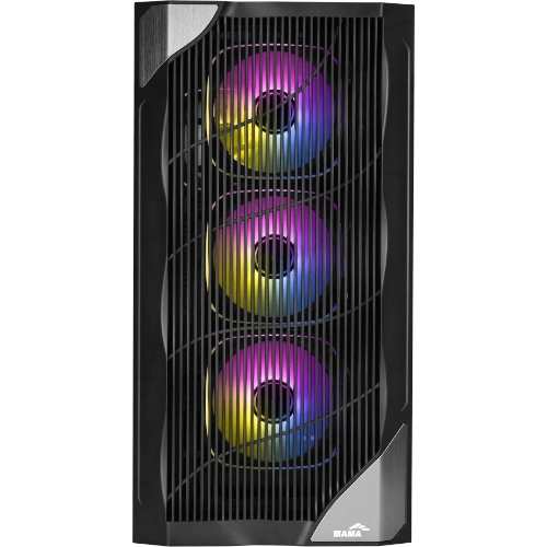 Корпус SAMA V42, Midi-Tower, чёрный, 4 x 120 мм