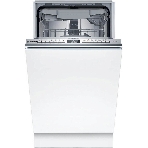 Встраиваемая посудомоечная машина Bosch SPV4EMX10E, серебристый, 44.8 см, 10 компл., 44 дБ, класс C