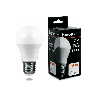 Лампа светодиодная Feron PRO LB-1020 шар E27 20W 4000K