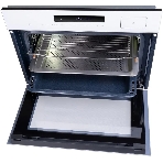 Духовой Шкаф электрический с паром Maunfeld MCMO5016STGW, 50л, дверца с 2 стеклами, белый