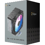 Кулер для процессора Ocypus Gamma A40 BK ARGB Digital, 100мм ARGB FAN, Top Display Panel, 4 HEAT PIPES, 4-PIN PWM, 600-2400 RPM, 29.5DBA, HYDRO BEARING, LGA115X/1200/1700/18XX, AM4/AM5