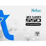 Накопитель SSD Netac N600S, 256Gb, SATA III, 2.5