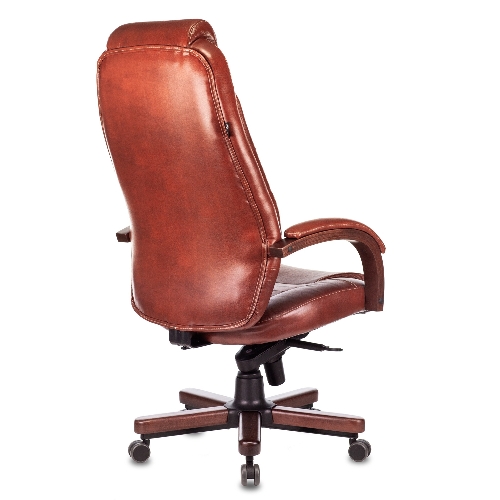 Кресло Бюрократ T-9923WALNUT Leather Eichel светло-коричневый, кожа