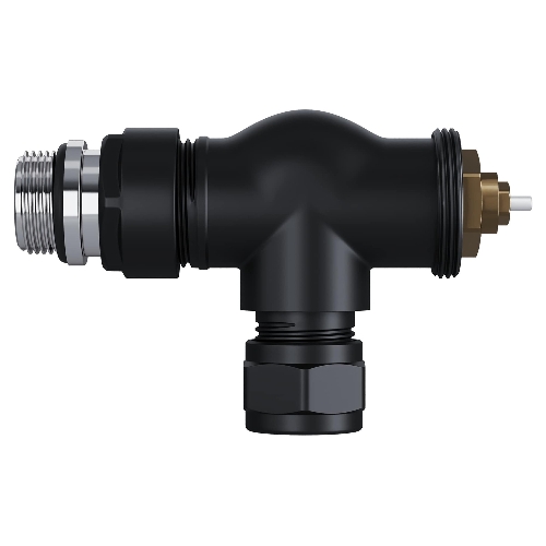 Набор термостатический осевой Royal Thermo Design Pro 15мм М30х1,5 черный