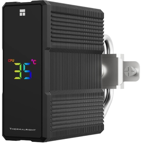 Кулер для процессора Thermalright Assassin X 120 R Digital ARGB Black (4-pin PWM, 151mm, Al/Cu, 4x6mm, ARGB, 1x120mm, 70.84CFM, 29.8dBA, 2000RPM, S: 1851/1700/1200/115X, AM5/AM4, black)