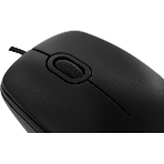 Мышь проводная Logitech B100 черный, 1000 dpi, USB, кнопки - 3