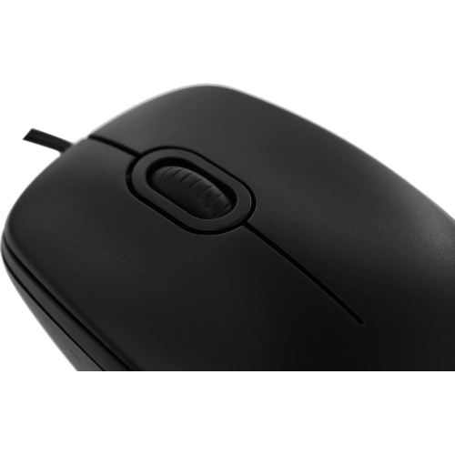Мышь проводная Logitech B100 черный, 1000 dpi, USB, кнопки - 3