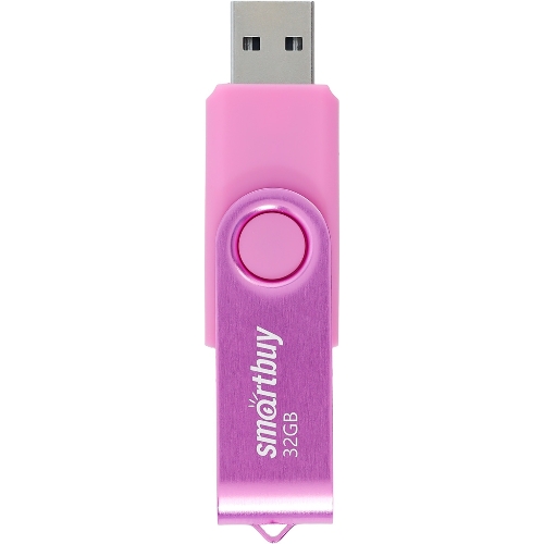 Флешка USB Smartbuy Twist Pink (SB032Gb2TWP), 32Gb, USB 2.0, R/W 15/12, розовый