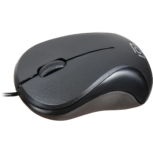 Мышь проводная Oklick 115S черный, 1200 dpi, USB, кнопки - 3
