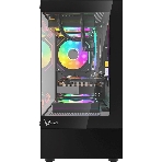 Компьютерный корпус AeroCool/Formula Crystal Z1CM черный без БП mATX 5x120мм 1xUSB3.0 audio bott PSU