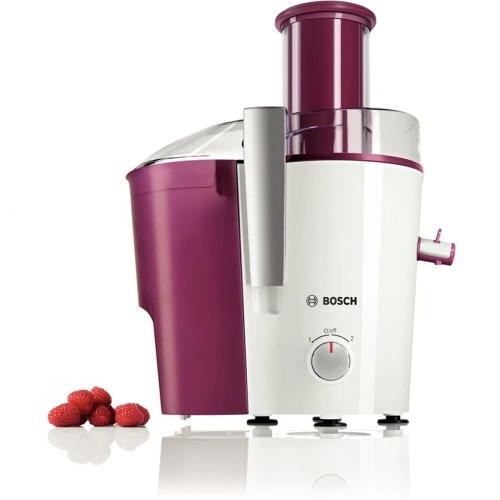 Соковыжималка Bosch MES25C0 белый/бордовый, центробежная, 700 Вт, 1250 мл, механическое