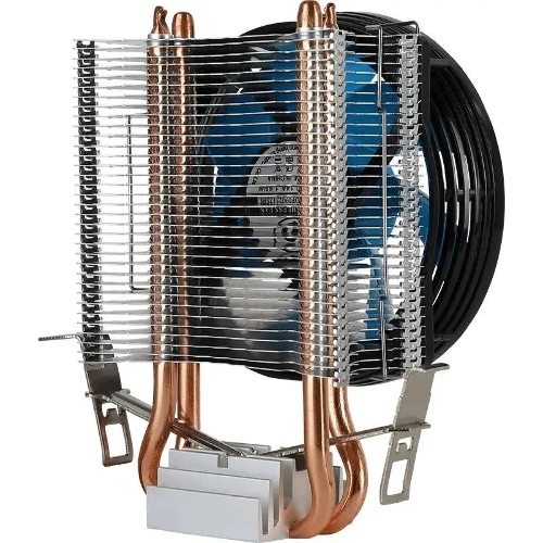 Кулер Aerocool Formula Verkho 2 серебристый/синий 90мм алюминий+медь 2000rpm 25db 4-pin 110W 142мм