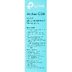 Роутер беспроводной TP-Link Archer C24 AC750 10/100BASE-TX белый