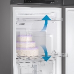Морозильная камера Indesit DFZ 4150 G, серебристый, 204л, 6 ящиков
