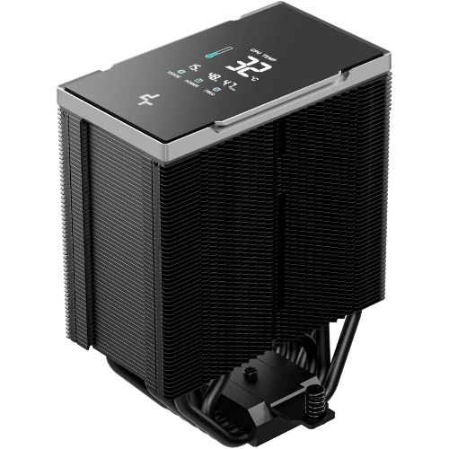 Устройство охлаждения(кулер) Deepcool AK700 Digital NYX Soc-AM5/AM4/1200/1700/1851 черный 4-pin 21-36dB Al+Cu LCD 280W 1252gr Ret (R-AK700-BKNNMN-GJD-1)