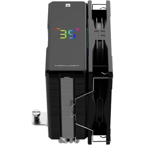 Кулер для процессора Thermalright Assassin X 120 R Digital ARGB Black (4-pin PWM, 151mm, Al/Cu, 4x6mm, ARGB, 1x120mm, 70.84CFM, 29.8dBA, 2000RPM, S: 1851/1700/1200/115X, AM5/AM4, black)