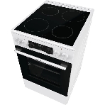 Плита электрическая Gorenje GEC5C42WG белый, конфорок 4 электрических, духовка 70 л, 50 см x 85 см x 59.4 см (без крышки)
