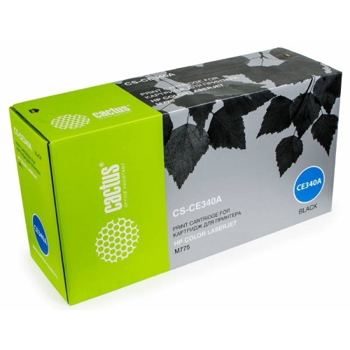 Картридж лазерный Cactus CS-CE340A черный (13500 стр.) для HP Color LaserJet M775