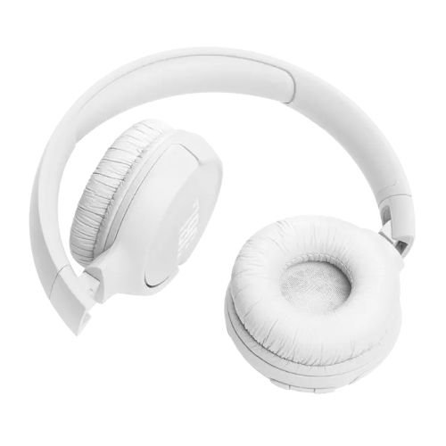 Беспроводные наушники JBL Tune 520BT белый, накладные, Bluetooth, быстрая зарядка, складная конструкция