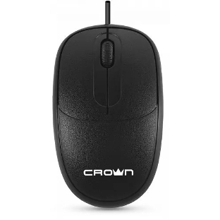 Мышь проводная Crown CMM-128 черный, 1000 dpi, USB, кнопки - 2