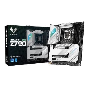 Материнская плата Maxsun iCraft Z790 WIFI, LGA 1700, Intel Z790, 4xDDR5, 4xM.2, 4xSATA, 1xPCIe 5.0 x16, 1xPCIe 3.0 x16, 1xPCIe x4, 1xPCIe x1, 1xHDMI, 1xDP, 2x 2.5Gb LAN, 4xUSB 2.0, 4xUSB 3.2 Gen 2, 1xUSB 3.2 Gen 2 Type-C, 7.1, ATX