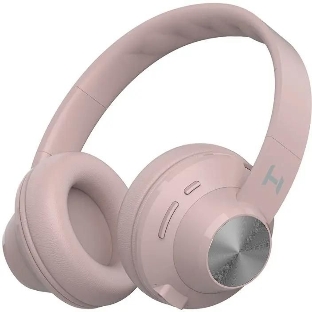 Беспроводные/проводные наушники Harper HB-412 светло-розовый, накладные, Bluetooth + проводной, до 5 ч