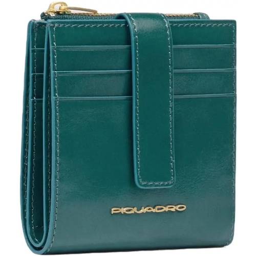 Картхолдер Piquadro Blue Square PP6843B2R/OT3 синий петроль, натуральная кожа