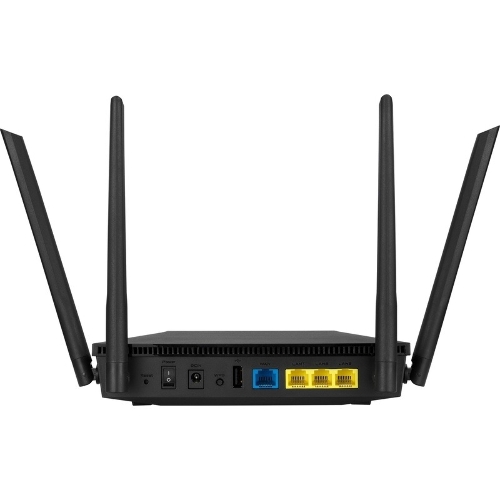 Роутер ASUS RT-AX53U 802.11b/g/n/ac/ax, до 574 + 1201 Mbps, 2,4 + 5 гГц, 4 антенны, USB