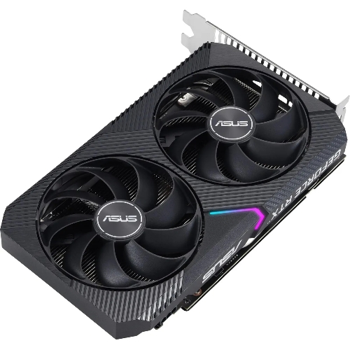 Видеокарта ASUS GeForce RTX 3050 Dual V2 OC Edition, 8 GB GDDR6, 128 bit, DVI-D, DisplayPort, HDMI, GPU 1552 MHz