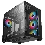 Компьютерный корпус Deepcool CG530 4F черный без БП ATX 2x120мм 2x140мм 2xUSB 2.0 1xUSB 3.0 audio bott PSU
