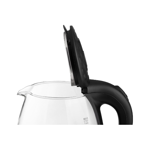 Чайник электрический Homestar HS-1053 1.2 л, стекло/пластик, черный
