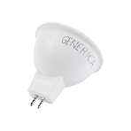 Лампа светодиодная GENERICA LL-MR16-10-230-65-GU5-G MR16 10 Вт софит 6500К GU5.3 230В