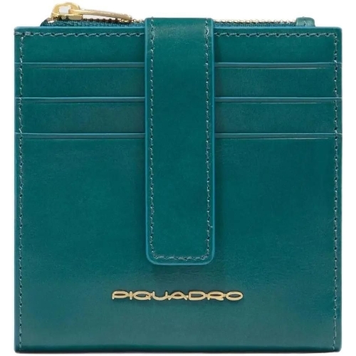 Картхолдер Piquadro Blue Square PP6843B2R/OT3 синий петроль, натуральная кожа