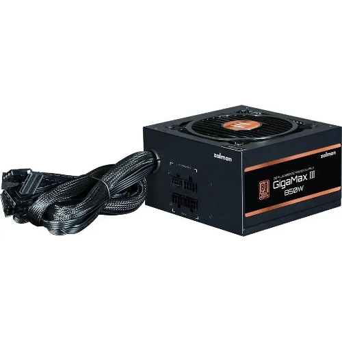 Блок питания Zalman GigaMax III 750W Retail (ZM750-GV3), 750Вт, 80 PLUS Bronze, 120мм, черный