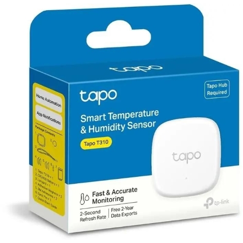 Умный датчик температуры и влажности TP-Link Tapo T310, 868 МГц, питание от батарейки CR2450