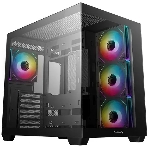 Компьютерный корпус Deepcool CG530 4F черный без БП ATX 2x120мм 2x140мм 2xUSB 2.0 1xUSB 3.0 audio bott PSU