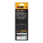 Нож Denzel 18 мм, сменное лезвие, SK4, корпус из ABS + TPR, торцевой зажим
