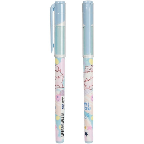 Ручка гелевая Deli MiYou EG15-BL ассорти, d=0.5мм, синие чернила