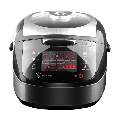 Мультиварка Centek CT-1472 Ceramic черный/сталь, 860 Вт, 5.0 л, LED, 21 программа