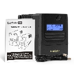 Источник бесперебойного питания ExeGate Smart LB-850.LCD.AVR.2SH.USB (850VA/510W, LCD, AVR, 2*Schuko, USB, батарея 12V 9Ah, черный)